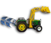 Tractor Mounted Mini Loader with Hydraulic Multi Plough